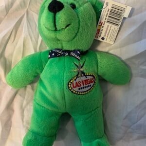 NWT Symbolz Las Vegas  Beanie Baby  Green Collectable Vintage 2003